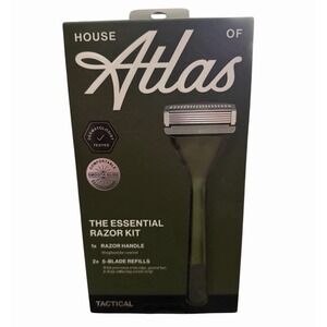 House of Atlas The Essential Razor Kit 1 Razor Handle 2x 5-Blade Refill Tactical